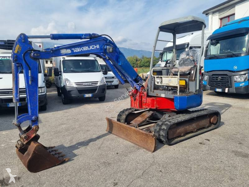 Escavatore cingolato Takeuchi TB 25 FR usato 2000 - 4700 heures - Ref. 7988574