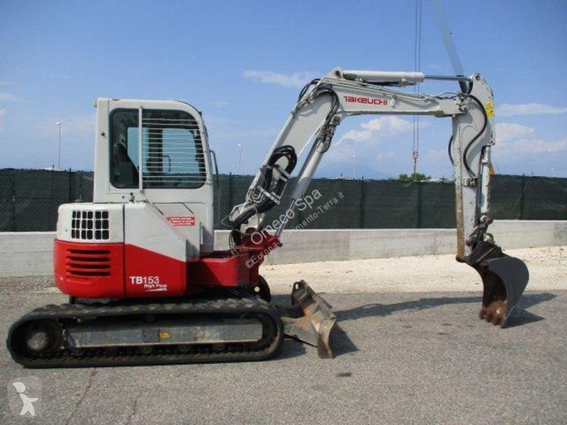 Mini escavatore Takeuchi TB 153 FR usato 2015 - 4000 heures - Ref. 10372 - Photo 5
