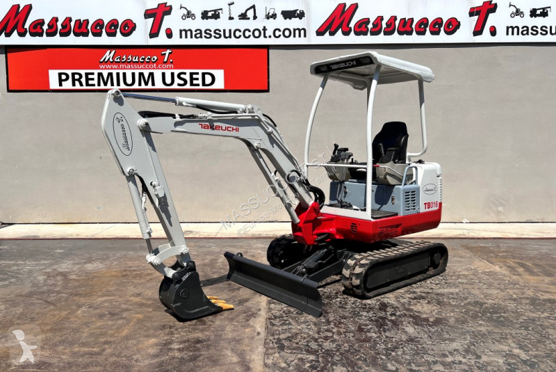 Mini escavatore Takeuchi TB016 usato 2007 - 3463 heures - Ref. 3634